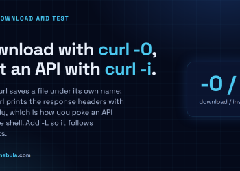 Answer card: download a file with curl -O and test an API with curl -i, adding -L to follow redirects.