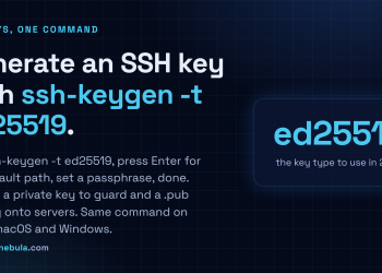 Answer card: generate an SSH key with ssh-keygen -t ed25519, which creates a private key and a .pub public key.