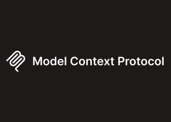 The official Model Context Protocol wordmark, a white looping ribbon logo beside the words Model Context Protocol, on a near black background.