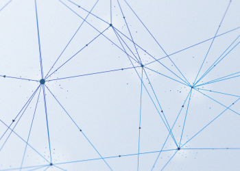 Meta announcement artwork for Muse Glimmer, an abstract network of blue lines and nodes on a dark background, from the Meta research blog post introducing the model.