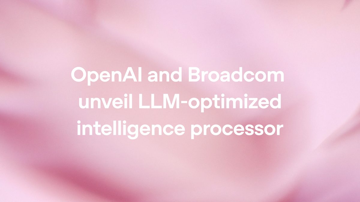 The Jalapeño inference chip from OpenAI and Broadcom, shown in OpenAI's official announcement.