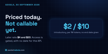 Answer card on Gemini 4 Argon pricing and gated access, announced by Google on 30 September 2026.