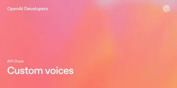 OpenAI Developers banner reading Custom voices on a pink and orange gradient, from OpenAI's GPT-Live voices announcement