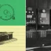 Collage from Anthropic's announcement: engraved drawings of an early mechanical calculator and a gear wheel beside a black and white photo of ENIAC's plugboard panels