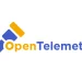 OpenTelemetry logo, an orange and blue telescope next to the word OpenTelemetry, on a white background