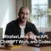 OpenAI's announcement video still for Ultrafast: a presenter at a desk with a laptop and the caption 'Ultrafast, now in the API, ChatGPT Work, and Codex'