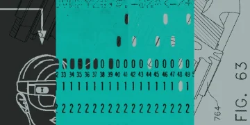Cover artwork of the TypeSafe AI post introducing its System One models and Jev: a collage of a teal punched card, black and white patent-style drawings and a line sketch of a head wearing a visor